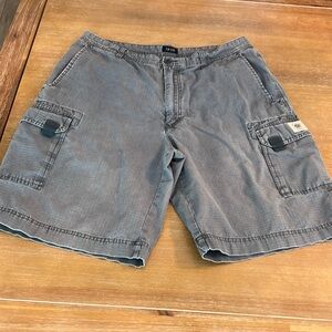 Mens Izod Cargo Shorts Grey 36